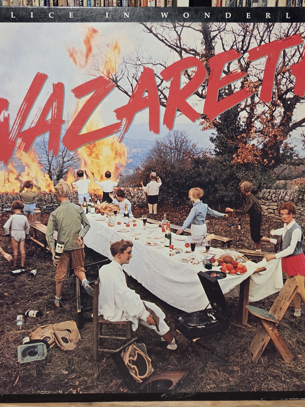 Nazareth Album Cover Art Print - Bold Red Lettering
